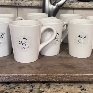 Snowman Mug, Bowl and Small Plate Set from William Sonoma